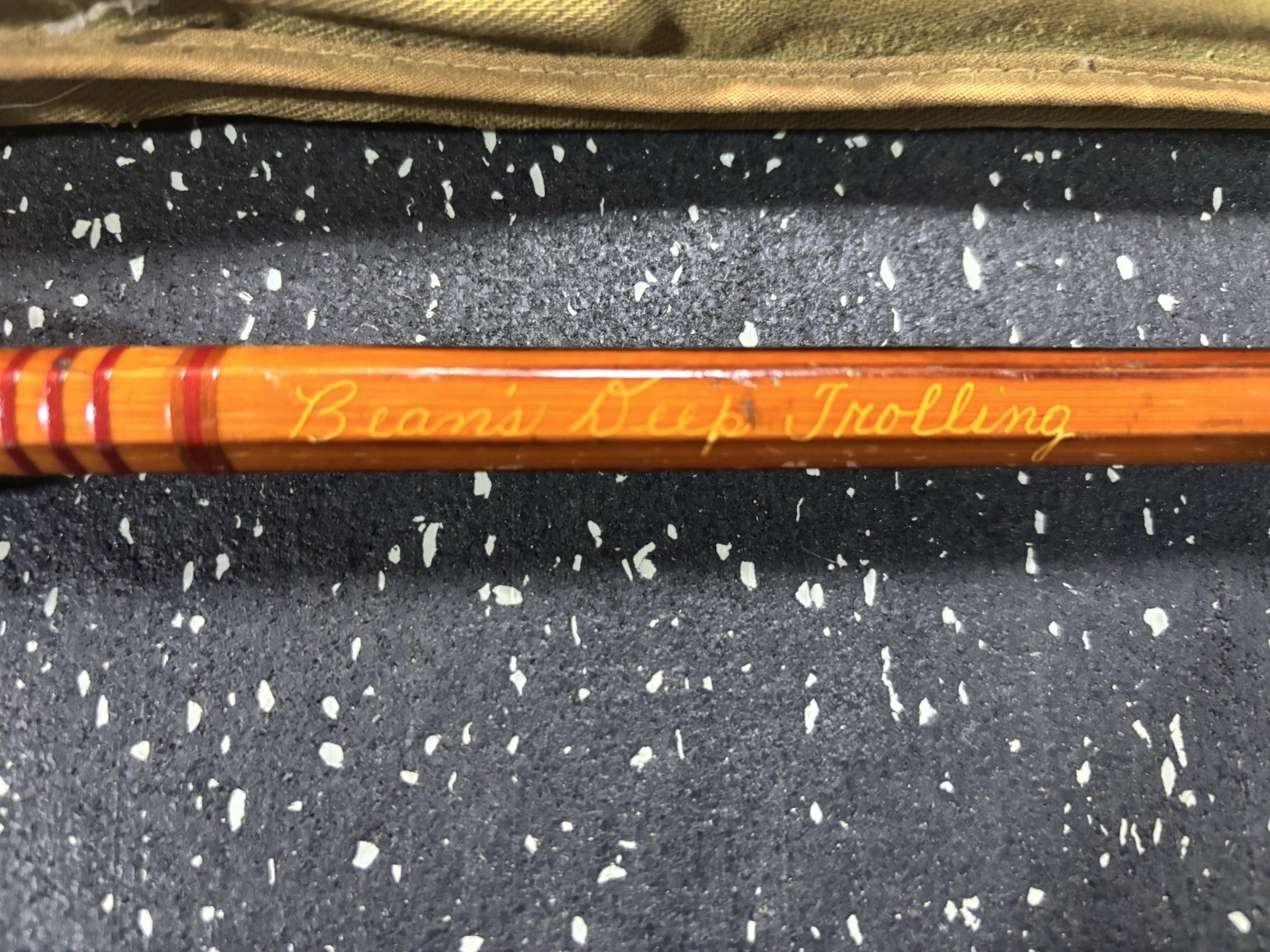 Vintage Collectors 1930’s L.L. Bean Deep Trolling 6ft 2pc Split Bamboo Rod