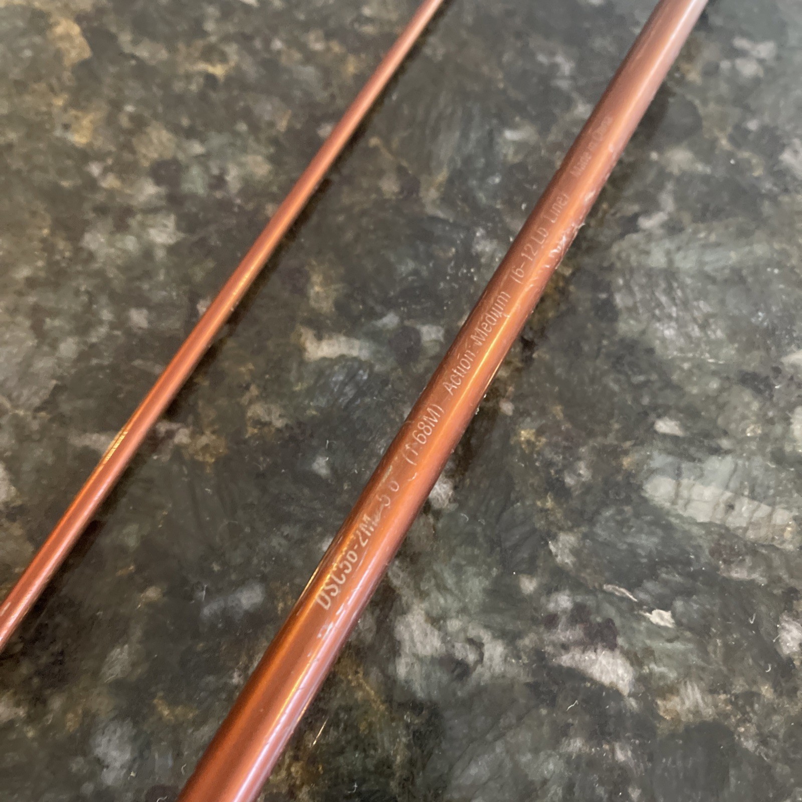 Shakespeare Durango DSC56-2M medium 5’6″ casting rod Rust Brown Color 6-12 Lb LN