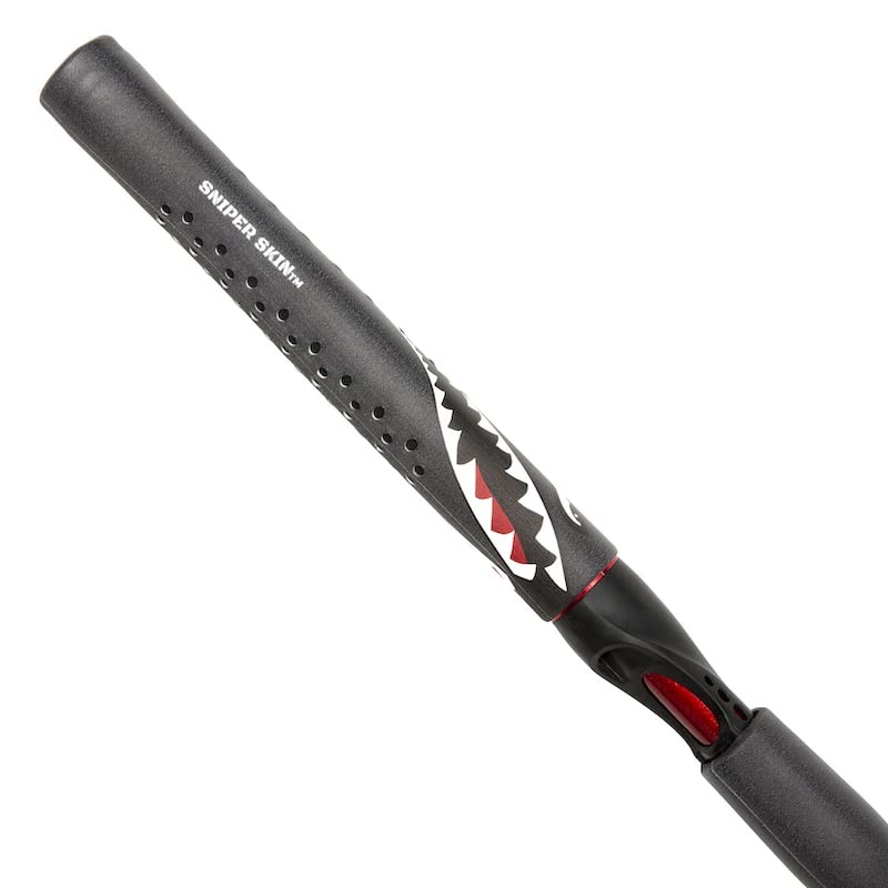 SNIPER SKIN Fishing Rod Grip Black Tiger Shark Durable Slip Resistant 11 in