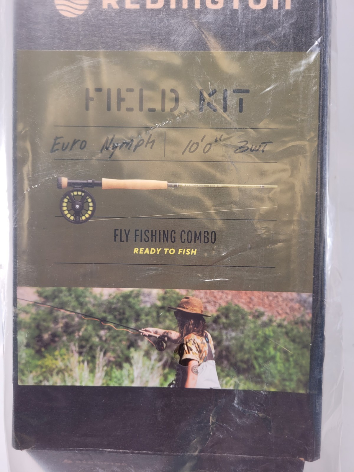 Redington Euro Nymph Field Kit Fly Fishing Rod Reel Combo 10ft 3wt 4pc 3100-4