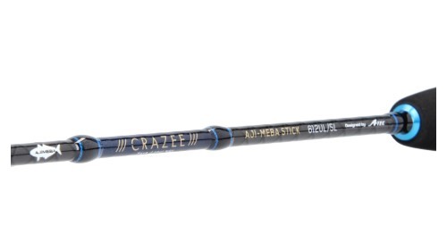 A-TEC Crazee AjiMeba Stick 612UL/SL Premium Finesse Spoon Rod 1.86m -5g SolidTip