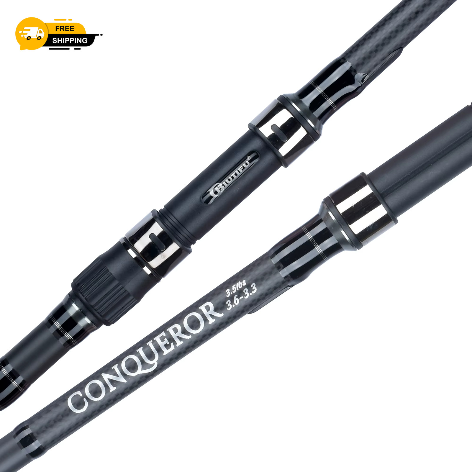 Biutifu 2tips Carp Fishing Rod 3.5lb 7sections 4.2/3.6/3.0m 30t Carbon Fiber Tra