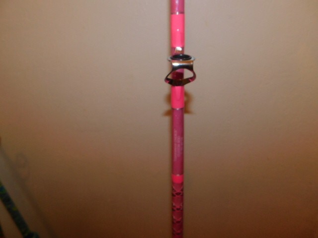 CUSTOM CONVENTIONAL BOAT ROD 7′ PINK PEARL MARBLE 20-40 LB TURBOS NEW