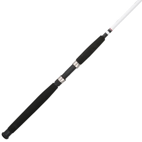 8 Ft 2 Piece Fiberglass Spinning Fishing Rod Medium Heavy 12-30Lb