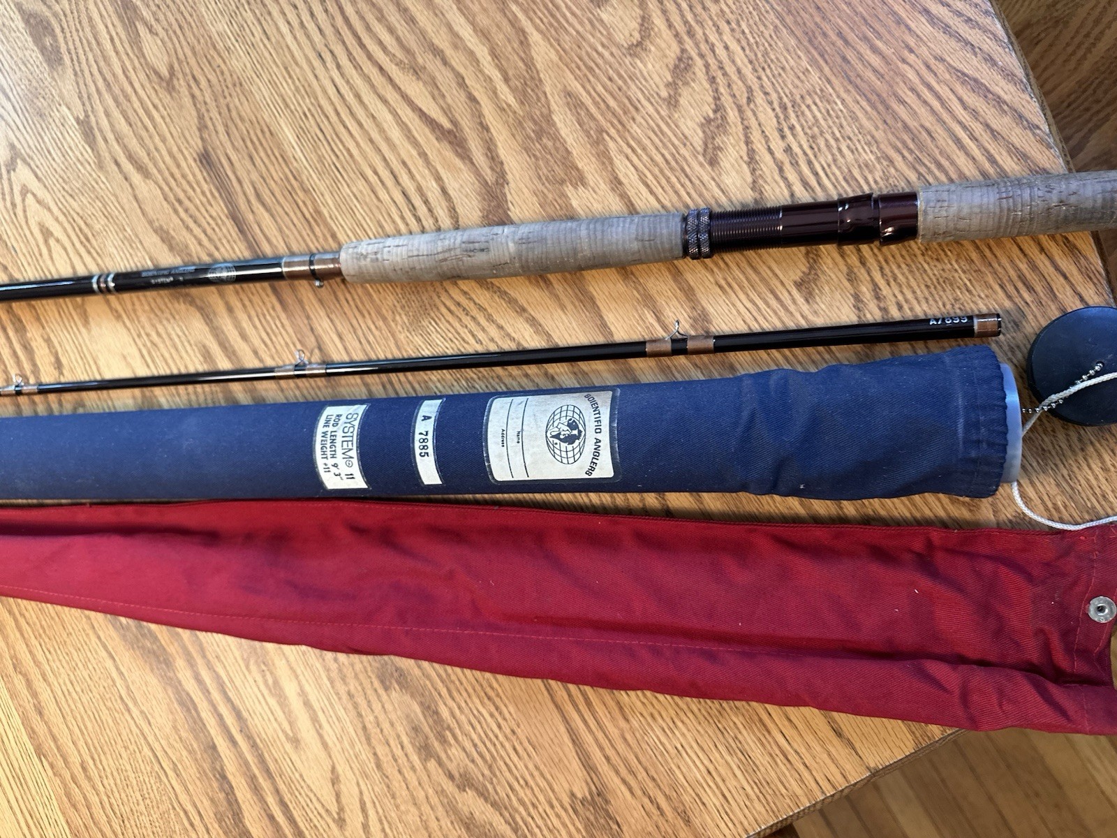 Scientific Anglers System 11 Fiberglass Fly Rod. 9’ 3” 11wt. W/ Tube and Sock.