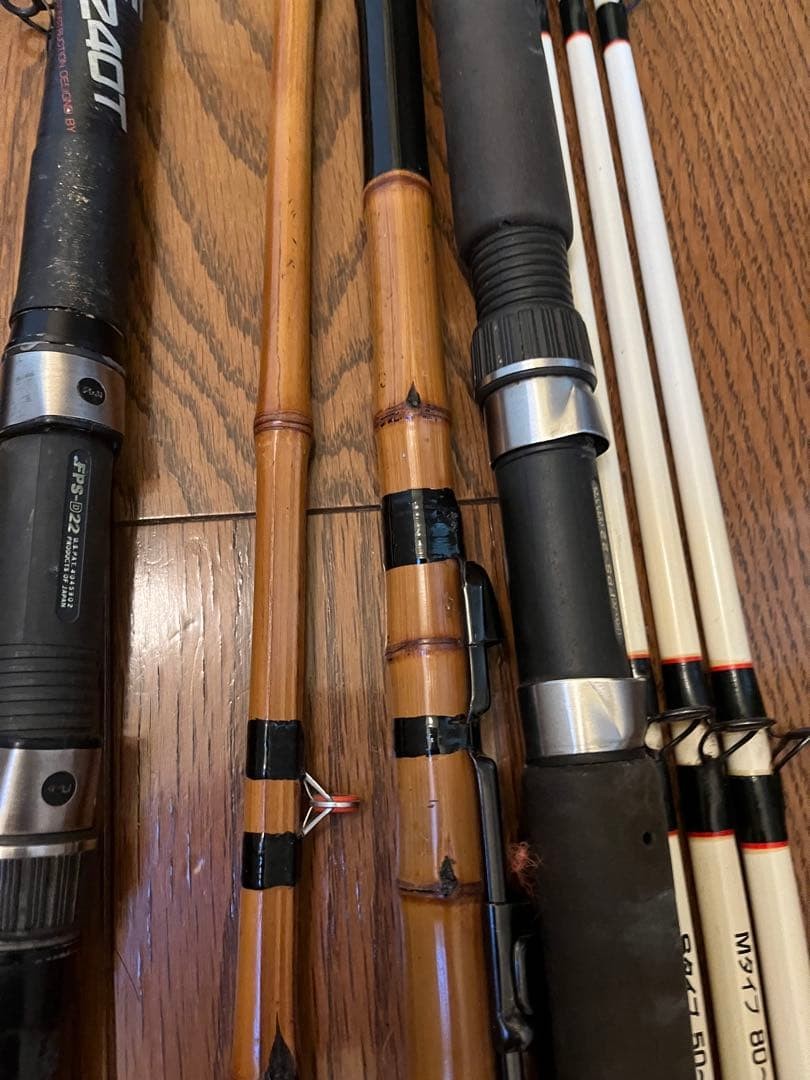 Ryobi Daiwa Boat Fishing Rods Set of 5 NFT Power Loop Fune 30-240T, 50-80号 Used