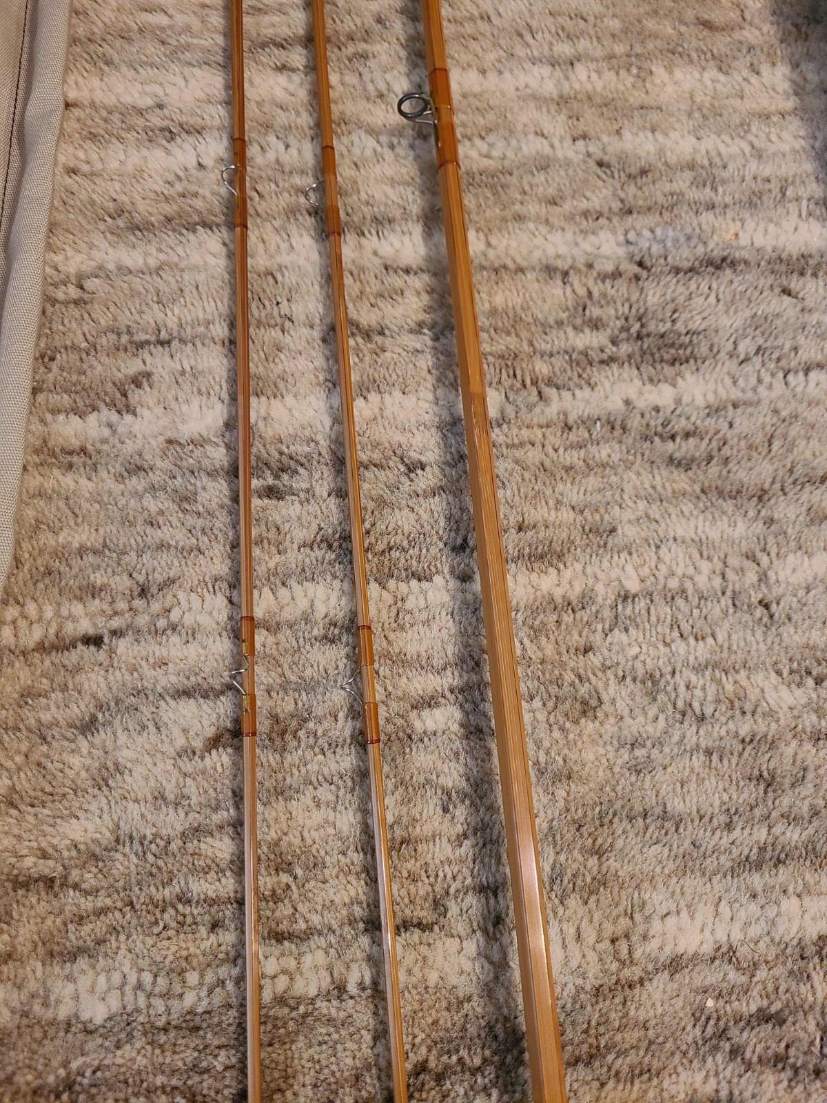 C.F. Orvis “125” Impregnated Bamboo Fly Rod. 8′ . 6wt. W/ Tube & Sock.