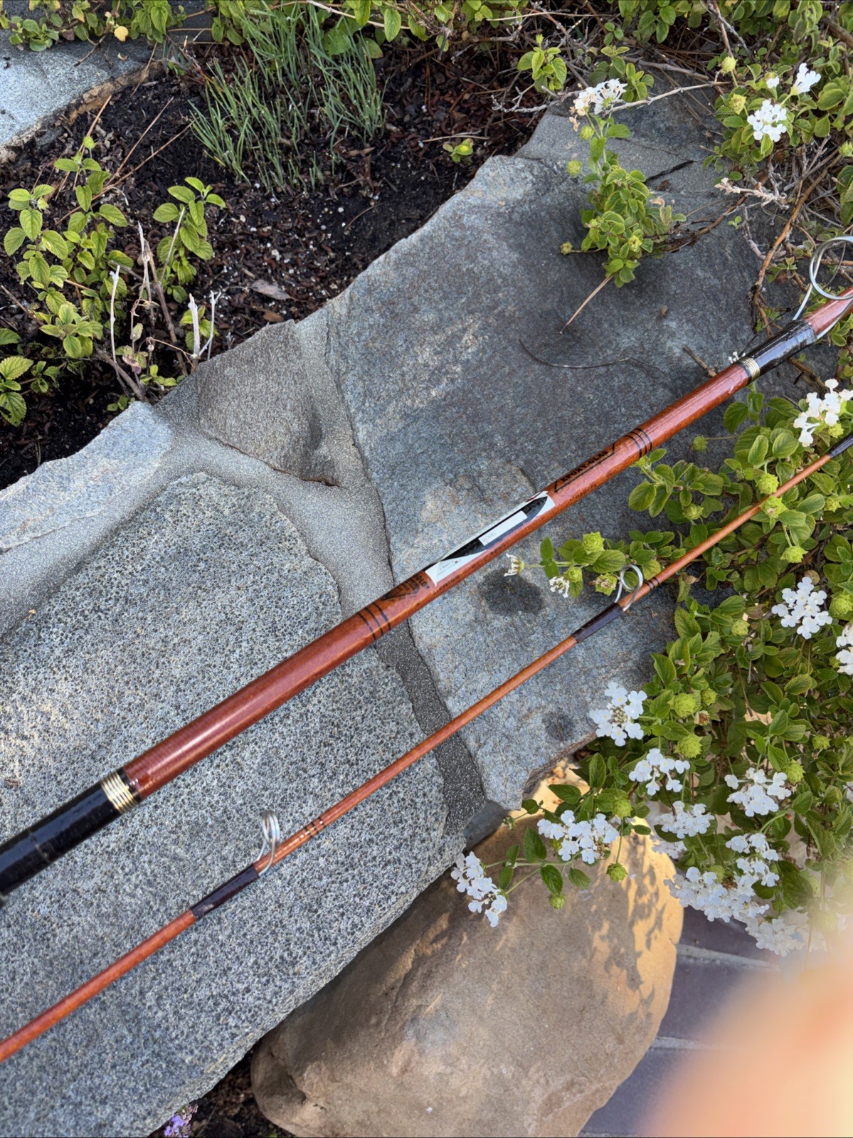 Roddy CARBOLO Custom Made 8’6″ Genuine Epoxy Glass Spinning Fishing Rod USA #A