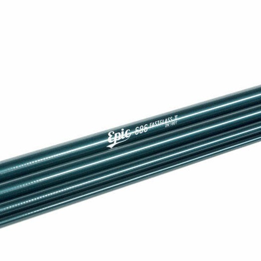 Custom Epic 686 Fly Rod Glass 6wt 8’6″ REC Titanium Guides Saltwater No Rod Tube