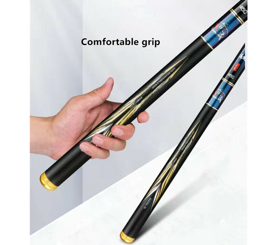 Carbon Fiber Fishing Rod Telescopic Ultra-light 3.6m 4.5m 5.4m 8m 9m Stream Rods
