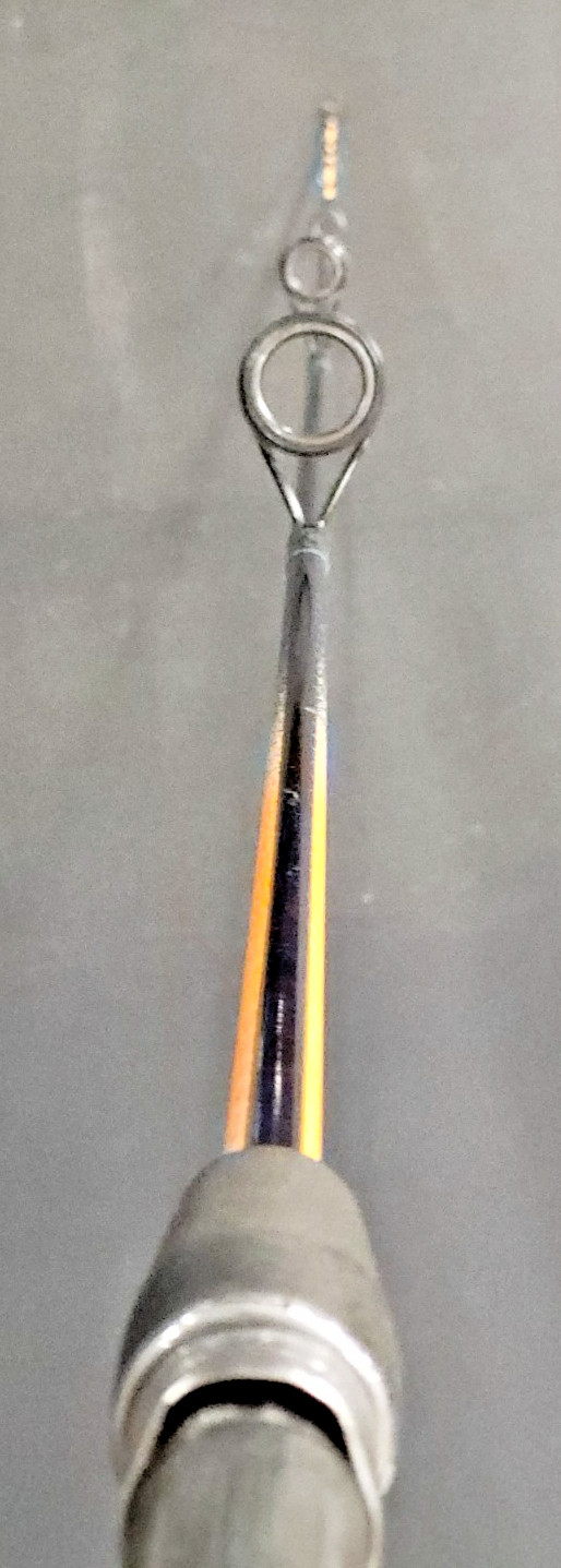 Vintage Ryobi Fintek Night Stik 1-Piece Spinning Rod, Model NS 160M, Graphite