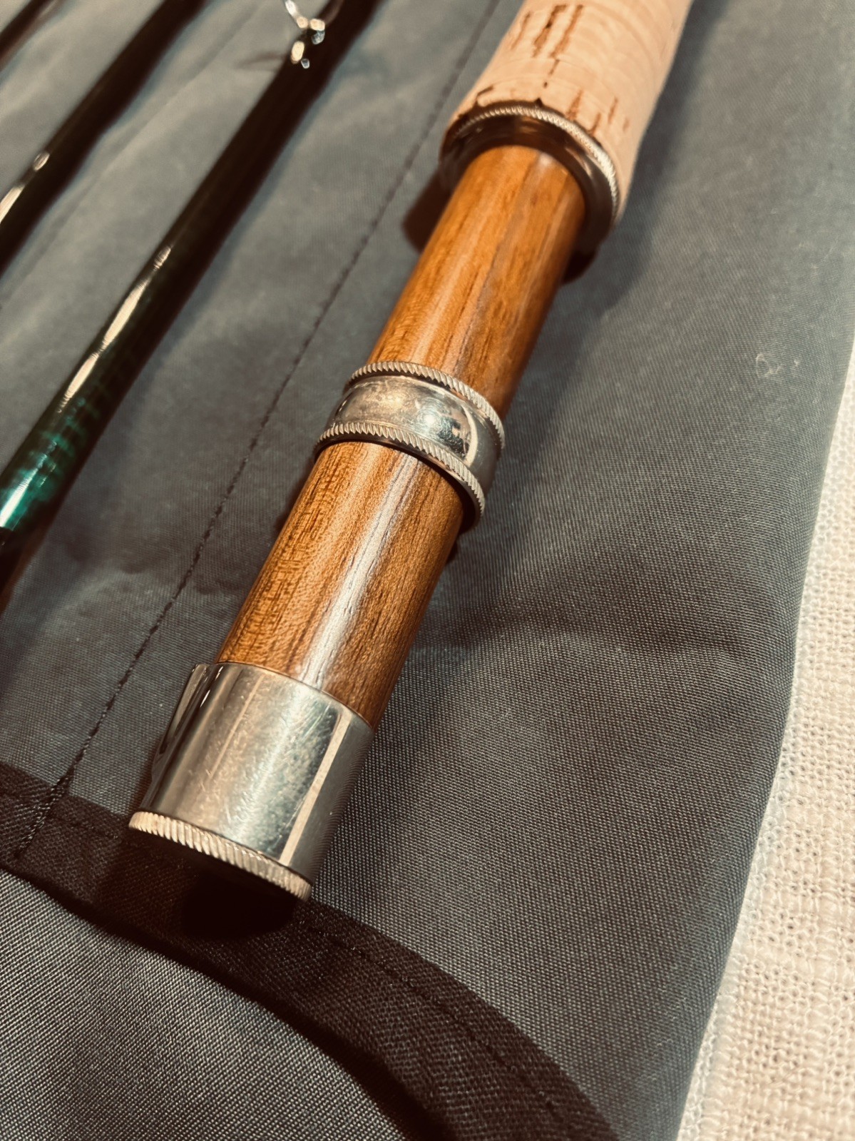 Winston Pure 8′ 4wt Fly Rod 4pc. CustomWinston cap and ring reel seat. Preowned