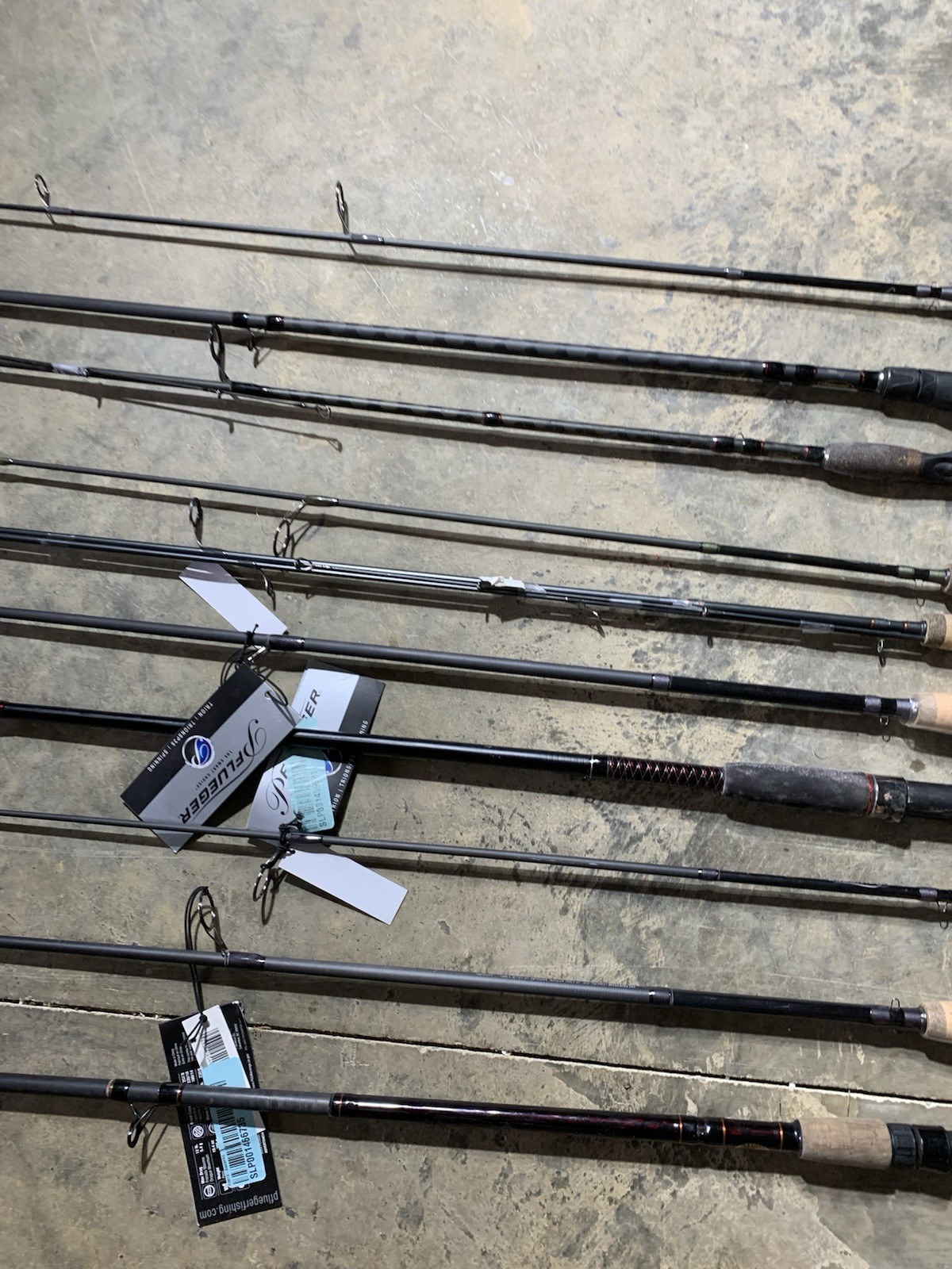 LOT OF 10 Assorted Brands FISHING RODS (BROKEN)