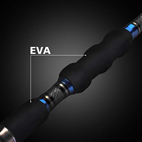 3-Piece Spinning Rod Heavy Spinning Fishing Rod Portable Fishing Length: 7′