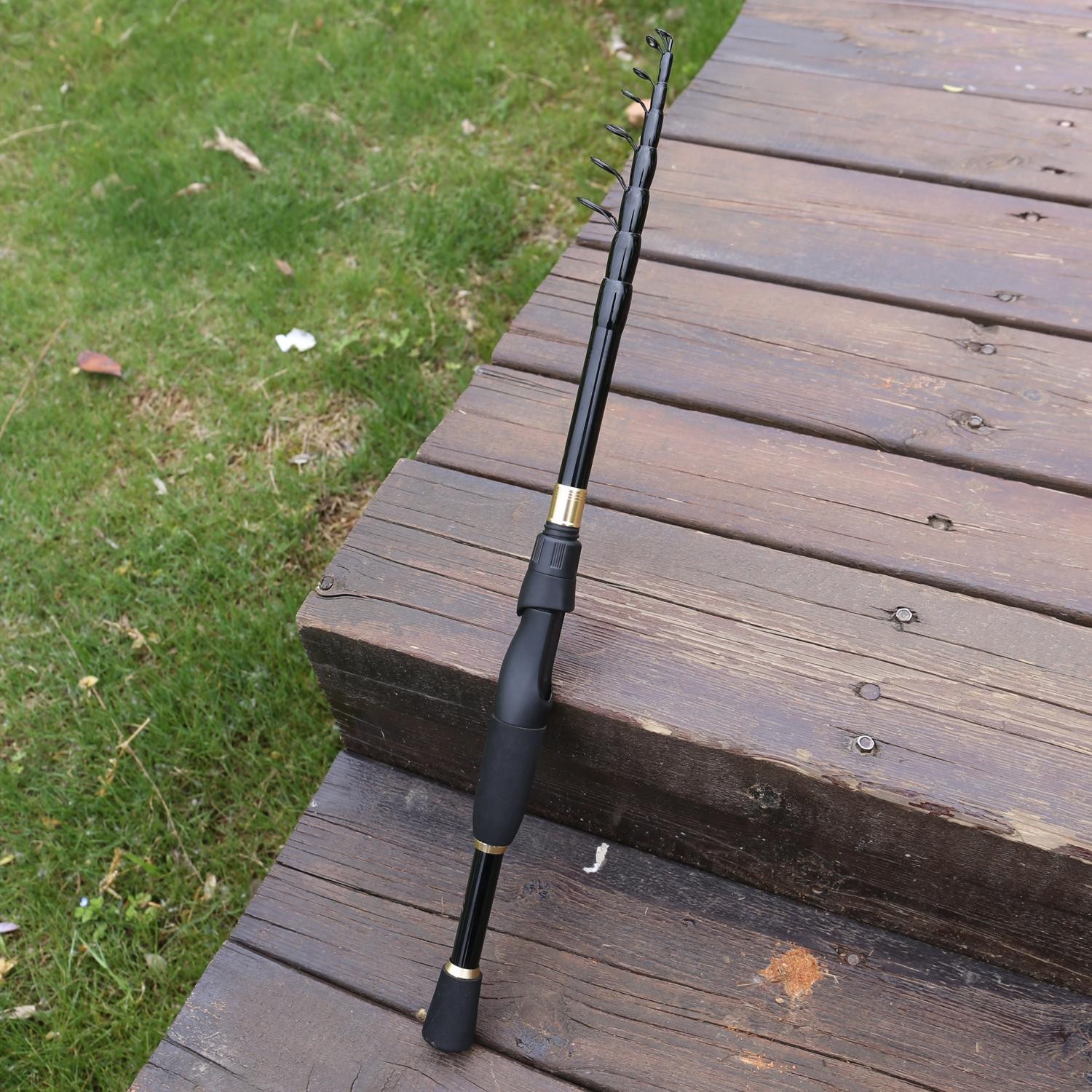 Sougayilang Telescopic Fishing Rod Carbon Fiber Ultralight Spinning Pole 1.8-2.4