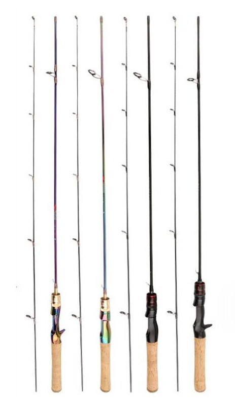 1.5M/1.68M/1.8M Carbon Fiber Fishing Rod Ultra Light Spinning Wooden Handle Rods
