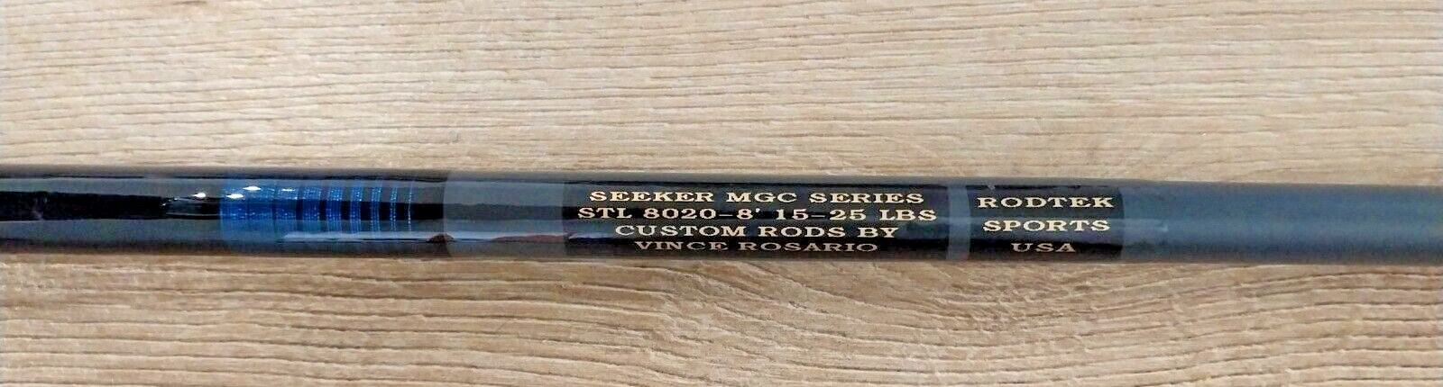 NEW CUSTOM ROD SEEKER MGC 8020C-8 FT ROD, 15-25 LBS, GREAT CASTING ROD , XLNT