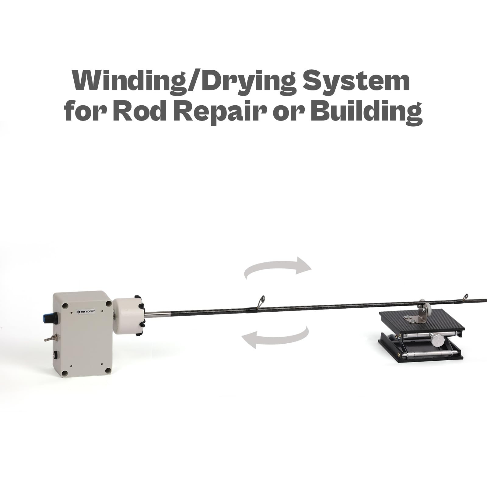 OJYDOIIIY Fishing Rod Repair Kit, Rod Building, Wrapping & Winding Machine