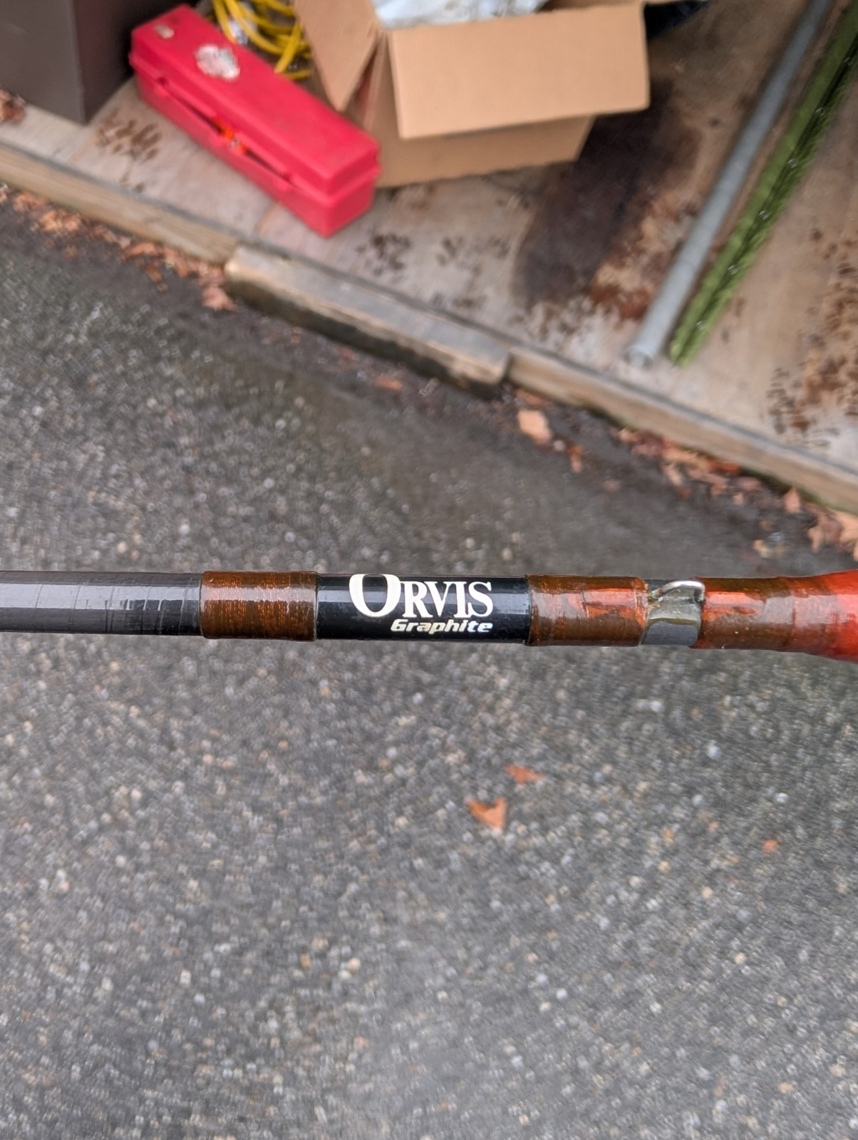 ORVIS 2 PIECE GRAPHITE 7 1/2′ TROUT FLY ROD W/ TUBE