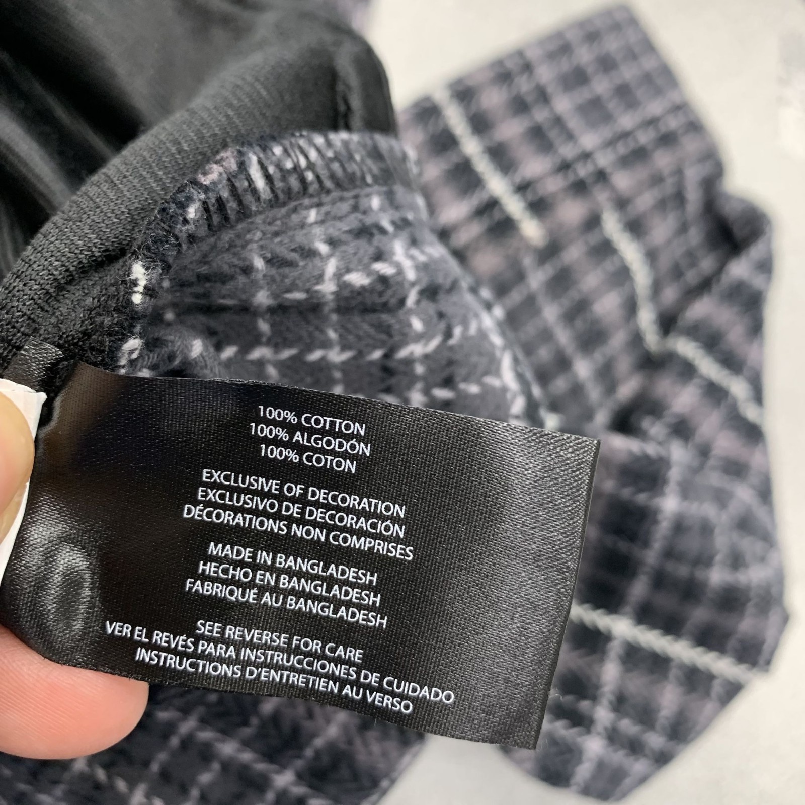 Orvis Men’s S Classic Plaid Beefy Flannel Shirt S Black & Gray 100% Cotton n1302