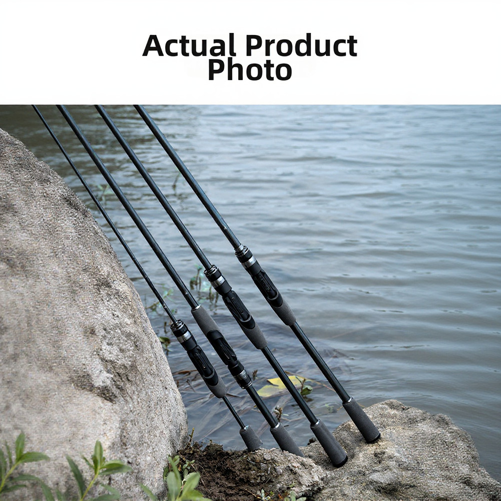 Lightweight Carbon Fiber Lure Rod with For Fuji Guides for All Water Conditions