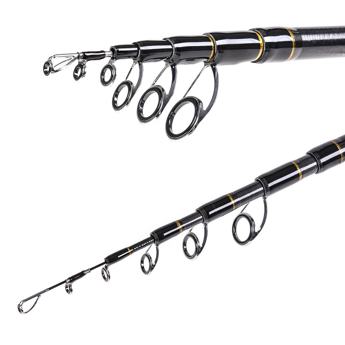 1.8M-2.7M Compact Design Telescopic Fishing Rod for Saltwater and Freshwater