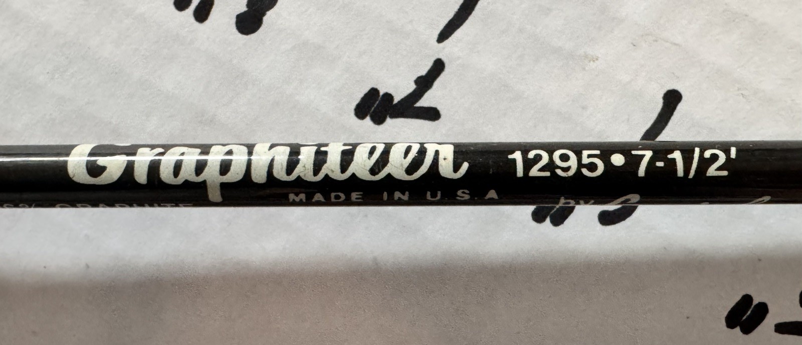 Nice Lamiglas Graphiteer 1295 96% Graphite 7 1/2’ Fly Rod