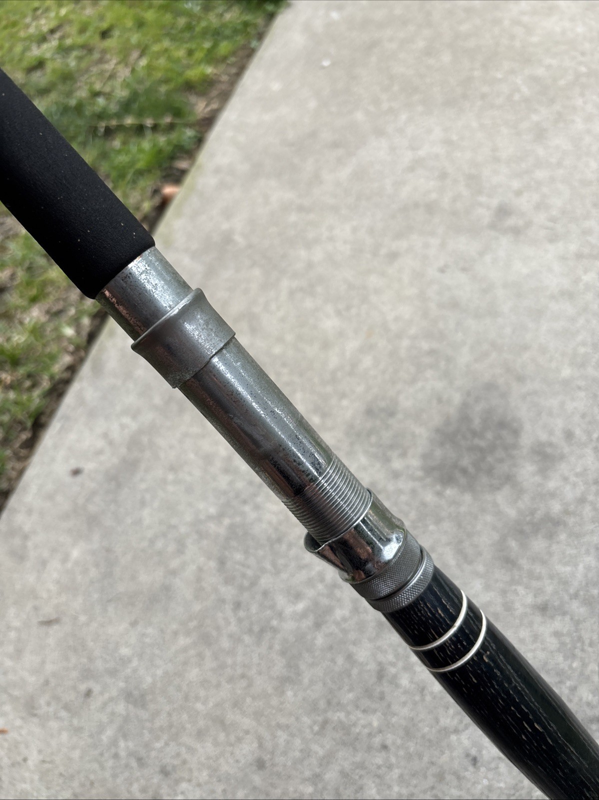 VTG GARCIA CONOLON Fishing Rod 2899-D 6’5” Heavy Action 30-80LB USA Wood Handle