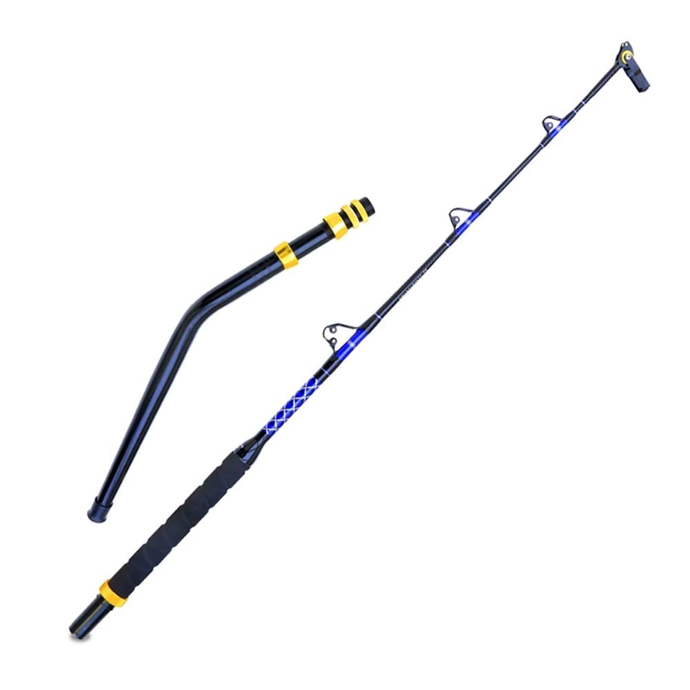 Topline Tackle 2-Pieces Deep Sea Fishing Rods, Topline Tackle Fishing Pole wi…
