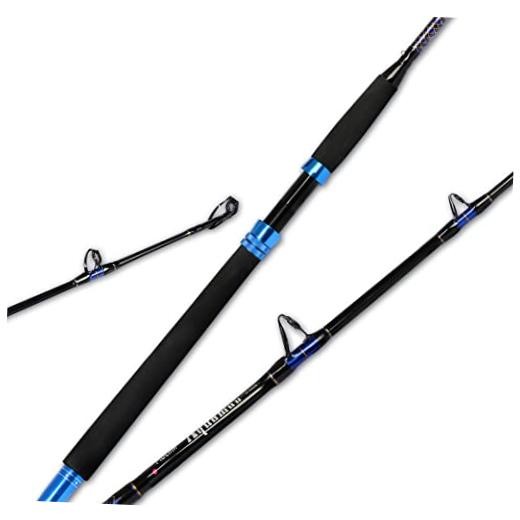 1-Piece Conventional Boat Rod Saltwater Offshore Graphite Spinning Fishing