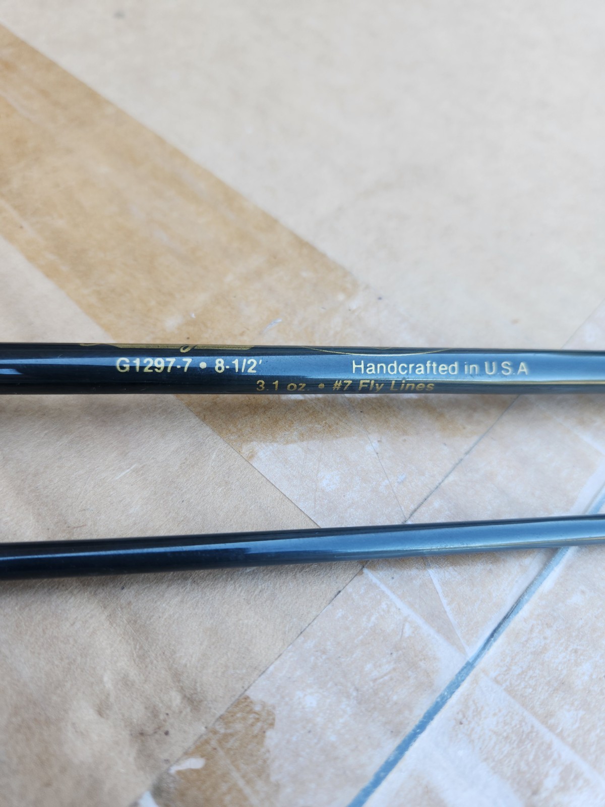 New Lamiglas (G-1000 G1297-7) 8’6″ #7 Weight Graphite 2pc Fly Fishing Rod USA