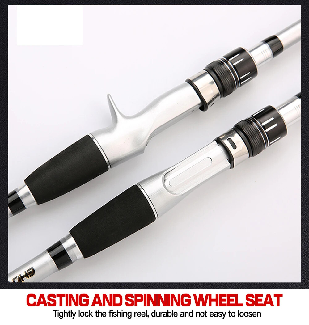 Hard Telescopic Fishing Rod Long Casting Pole Carbon Fiber 1.5m-2.4m Fast Pole