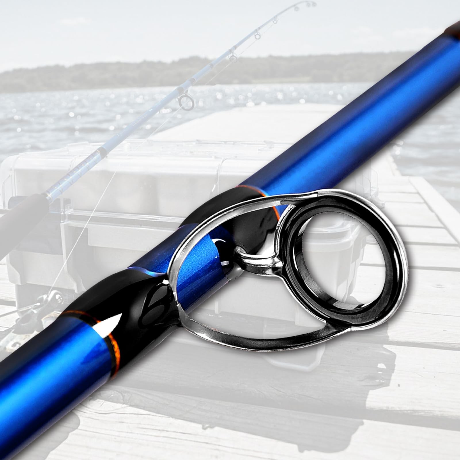 2-Piece Saltwater Spinning Fishing Rod Offshore Graphite Portable Fishing Rod…