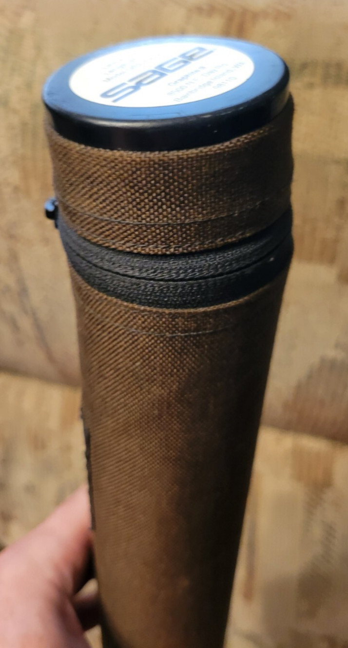 SAGE Graphite II DS2 490-4 Fly Fishing Canvas Plastic Case (TUBE CASE ONLY)