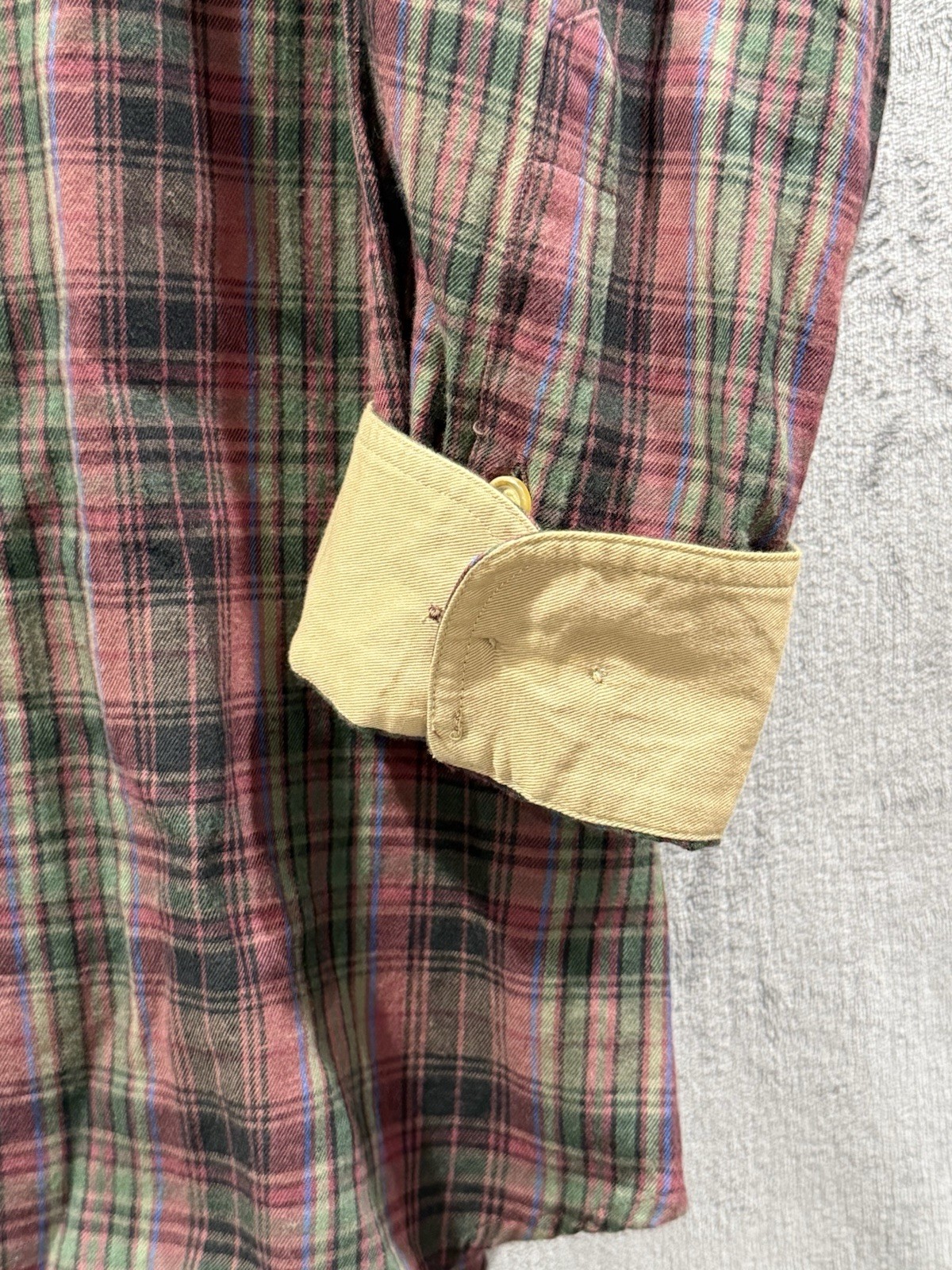 Orvis Plaid Button down Mens Size XL Red Multicolor Long Sleeve