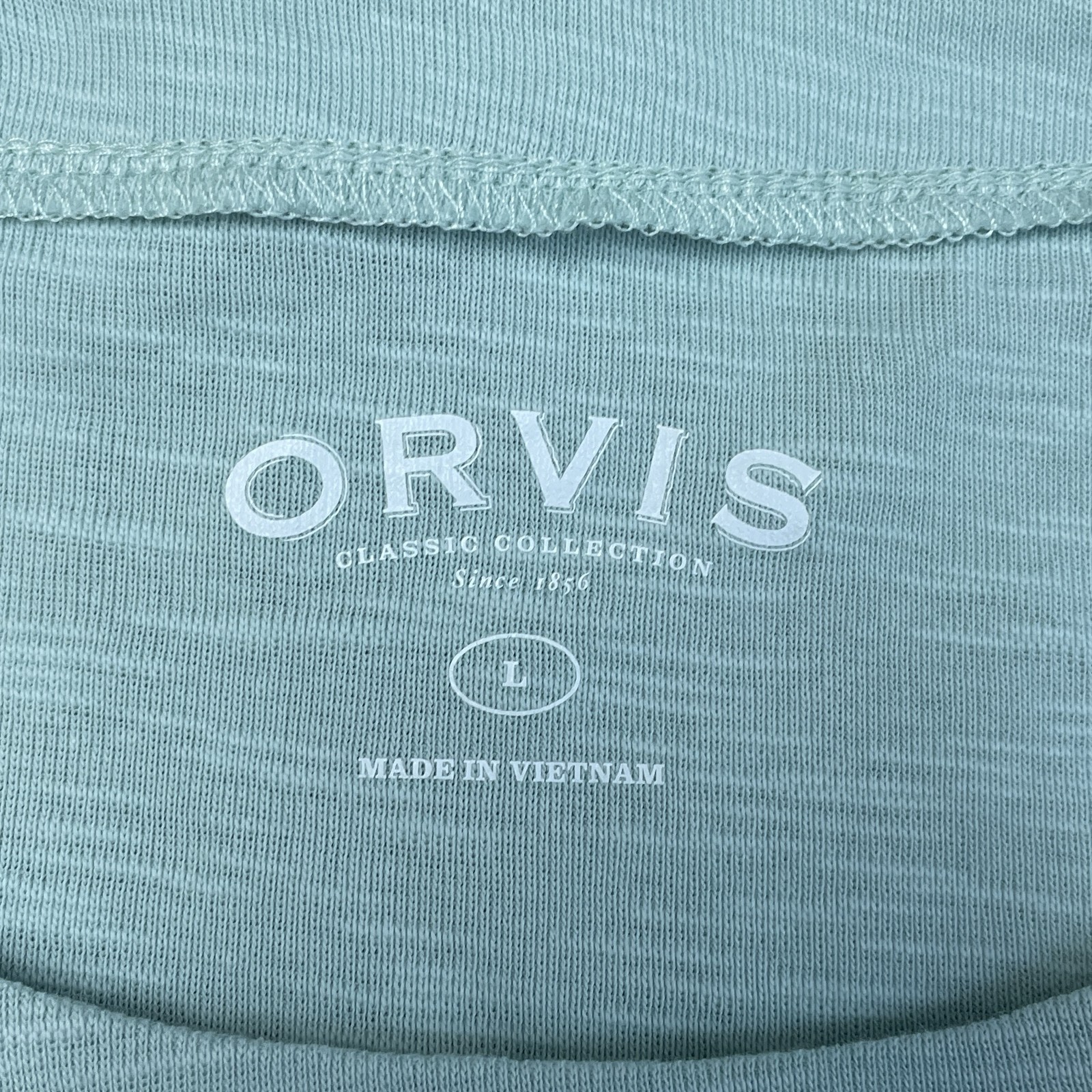 Orvis Women’s L Blouse Green Pima Cotton e0858