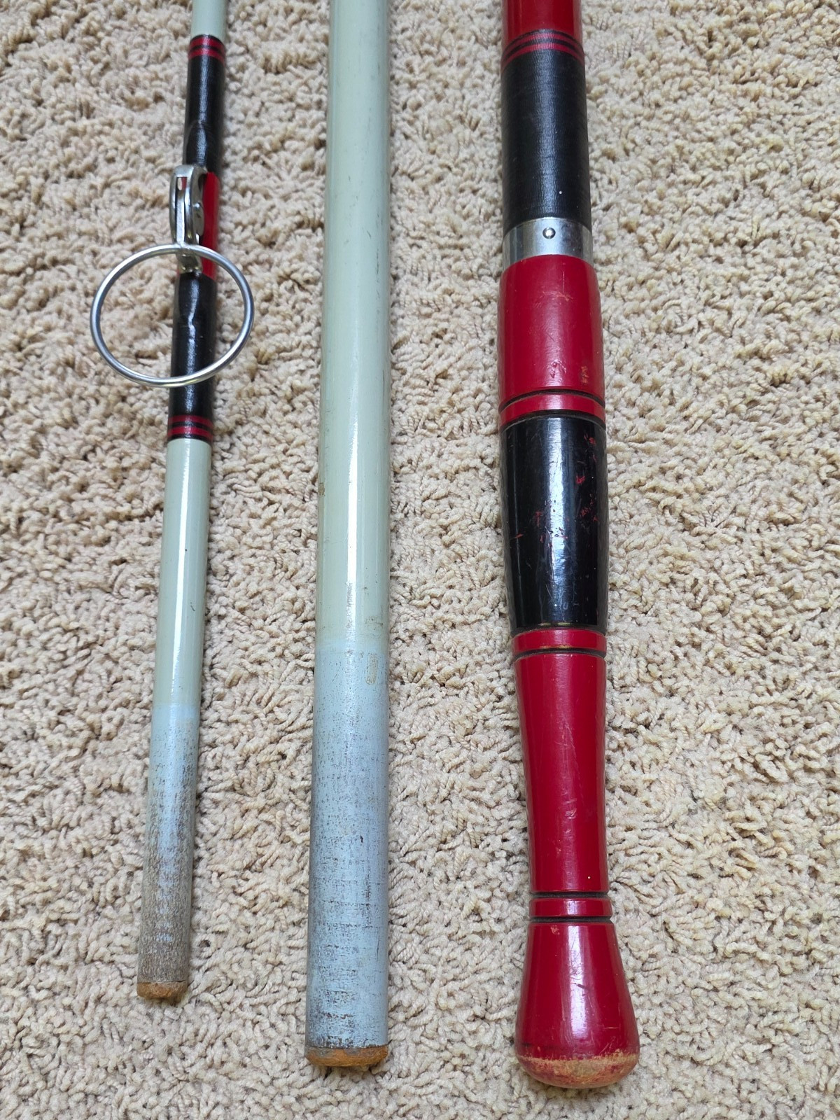 Olympic Sports Casting 14 Surf Fishing Rod 3 Pc 14′ Folding Line Guides Japan