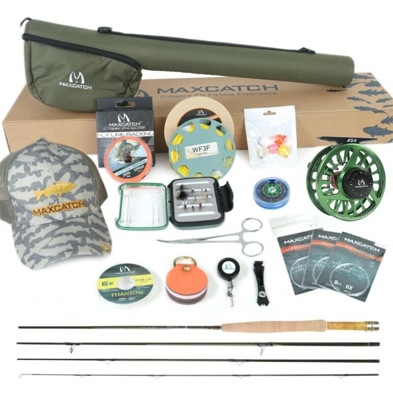 V-Feather Small Stream Fly Fishing Rod Combo 1/2/3WT Rod, Reel, Whole Combo