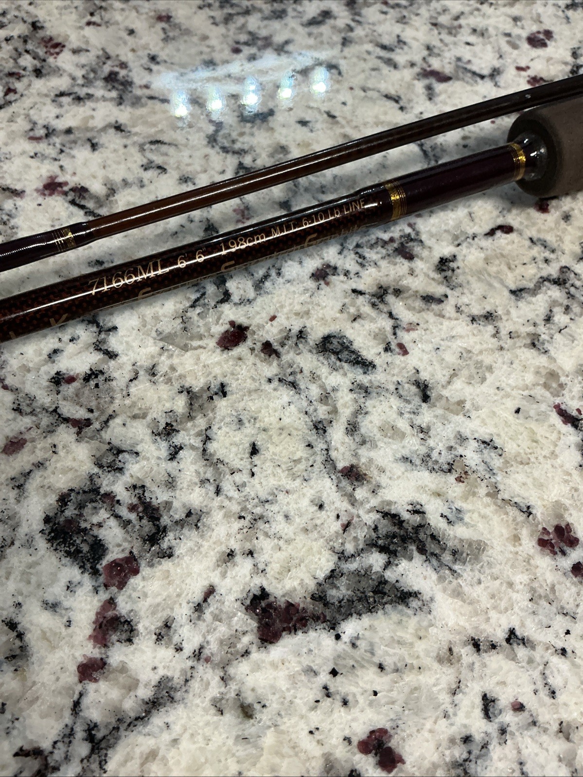 Kunnan 7166ML Graphite Advantage 6’ 6” Fishing Rod Spiraltech Fuji FPS-18
