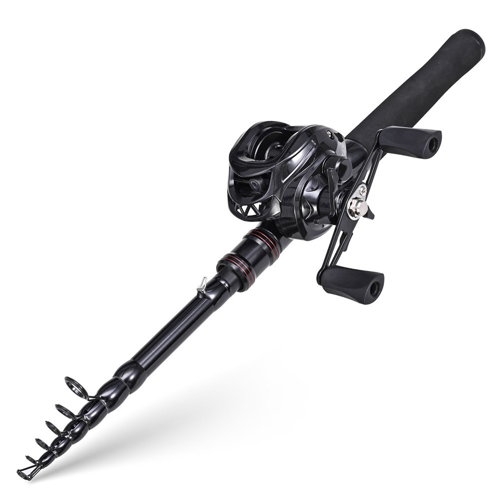 Fishing Rod Telescopic Lure Rod Carbon Fiber Travel Sea Pole 1 51 82 1M