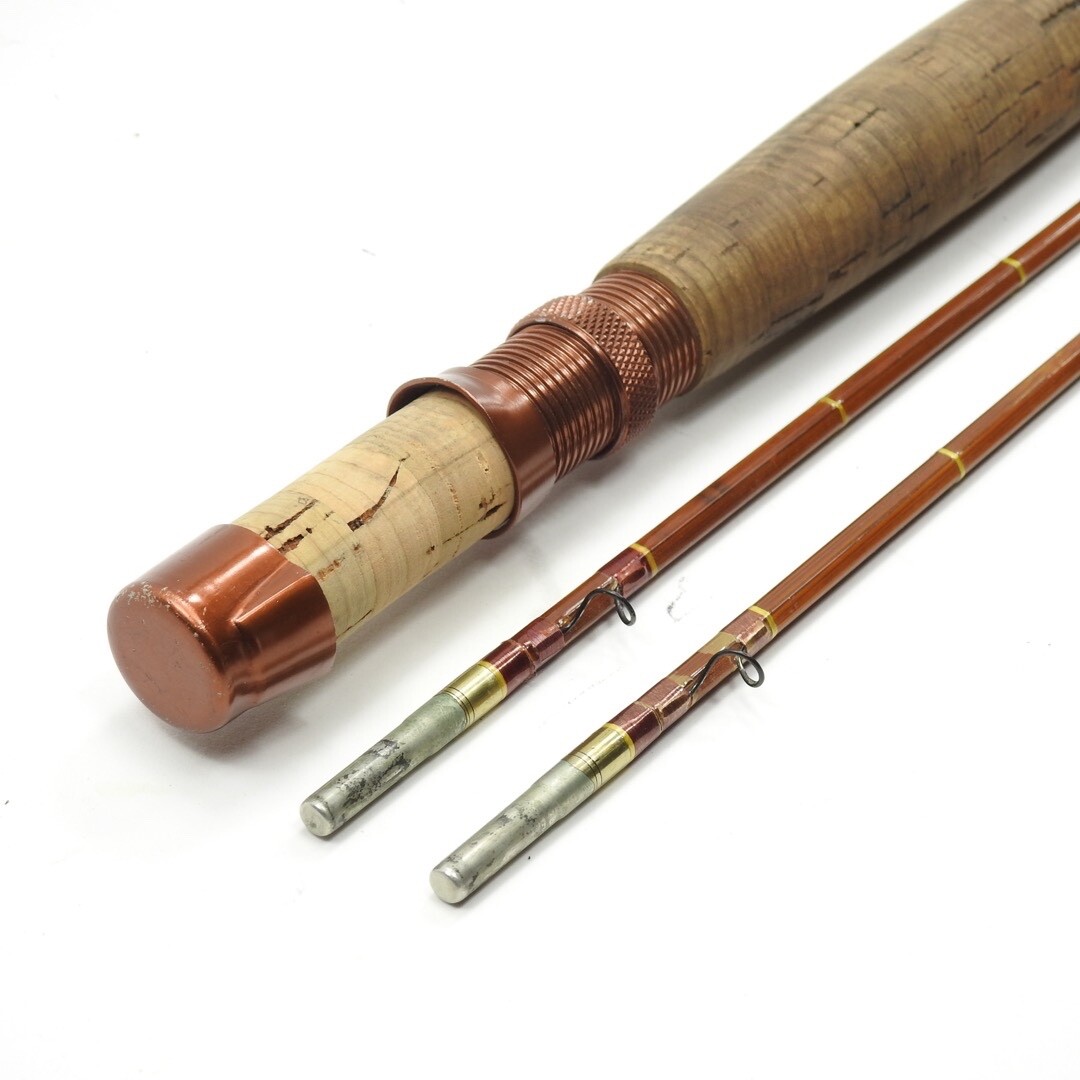 Fred Debell Impregnated “Presentation” Bamboo Fly Rod. 7′ 6”. W/ Tube & Sock.