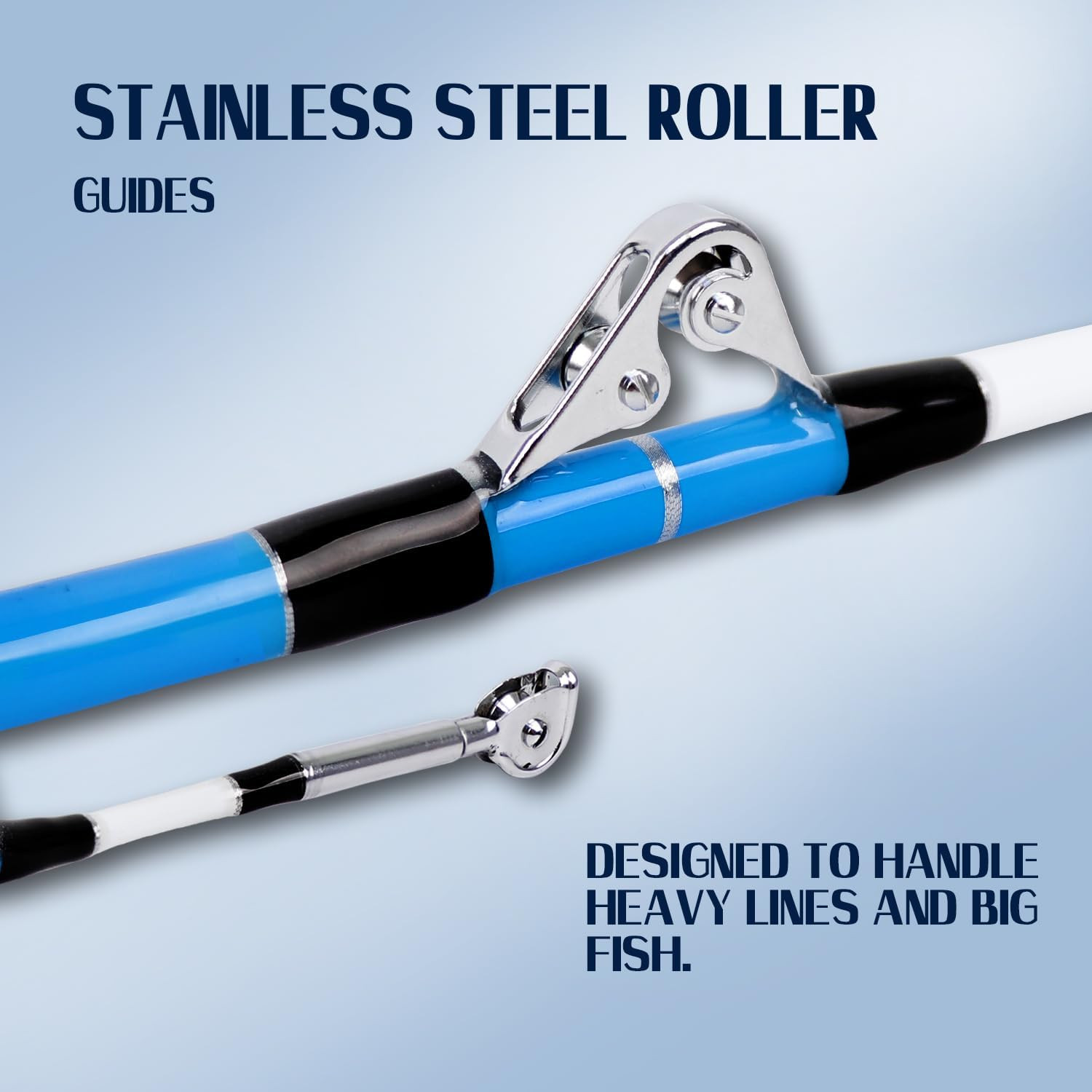 Saltwater Fishing Rod Heavy Duty Trolling Rod Conventional Boat Standup Big Game