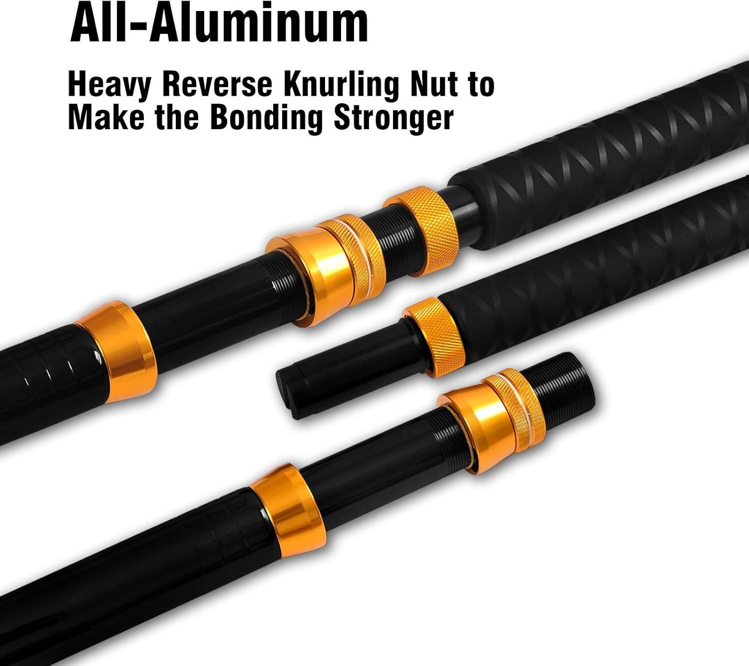 Bent Butt Fishing Rod 2-Piece Saltwater Offshore Trolling Rod Big Game Roller Ro