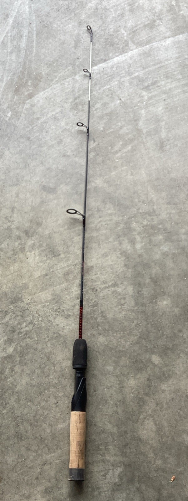 Shakespeare Ugly Stik Dock Runner Rods 3’ Medium Red Ice Fishing USDR361M