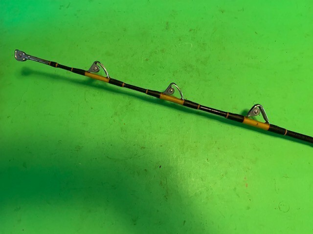 CUSTOM BUILT CALSTAR T6455XXH 5 FOOT 2 INCH 50 TO 120 POUND RATED FISHING ROD