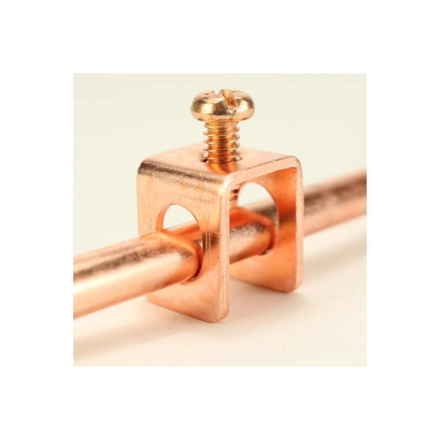 Copper Grounding Rod 4ft with Attached Clamp for Satellite Dishes and Generators