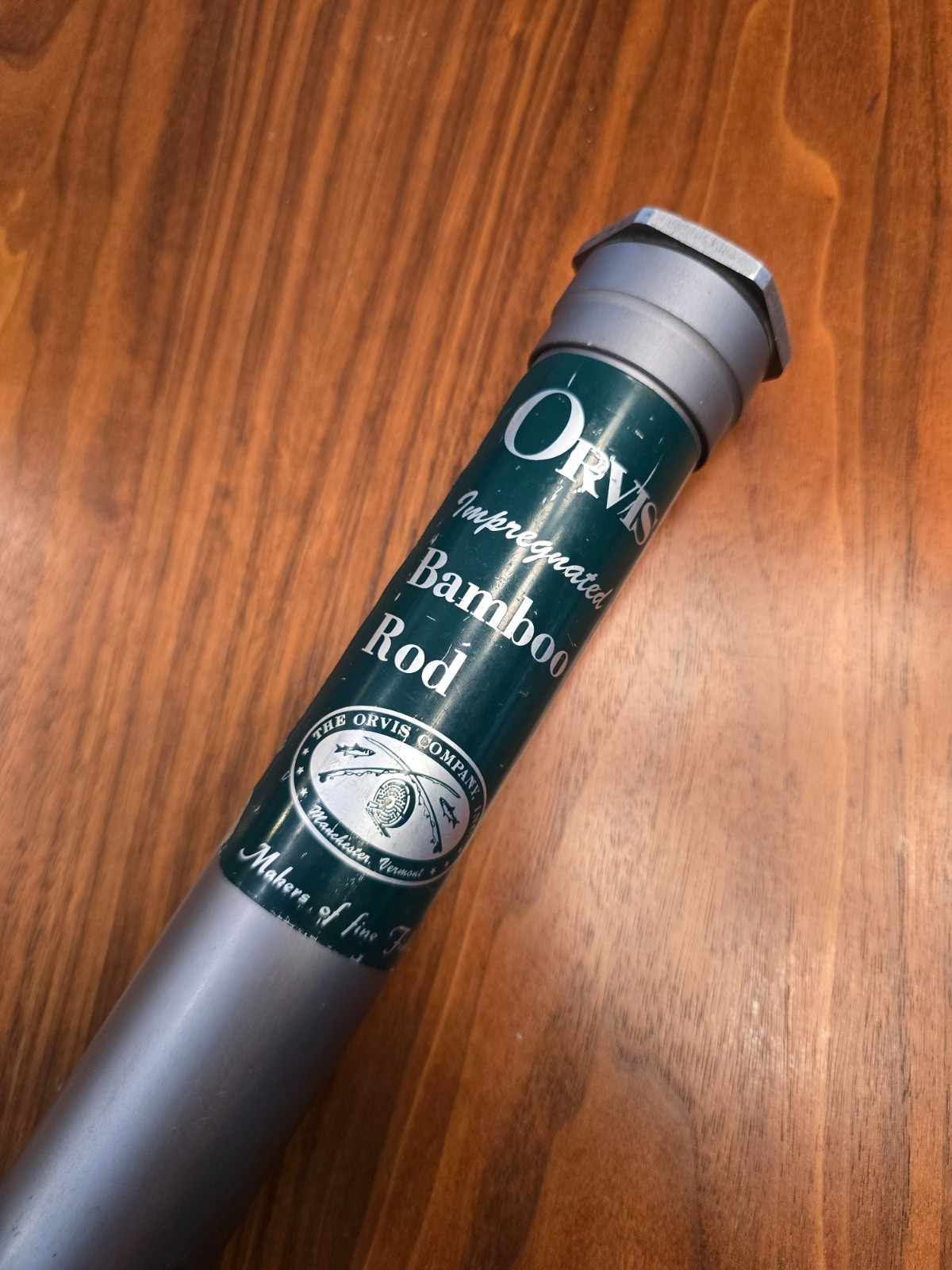 Orvis Impregnated Battenkill Bamboo Fly Rod 7’ – 3 3/8 oz. 6wt. W/ Tube & Sock.