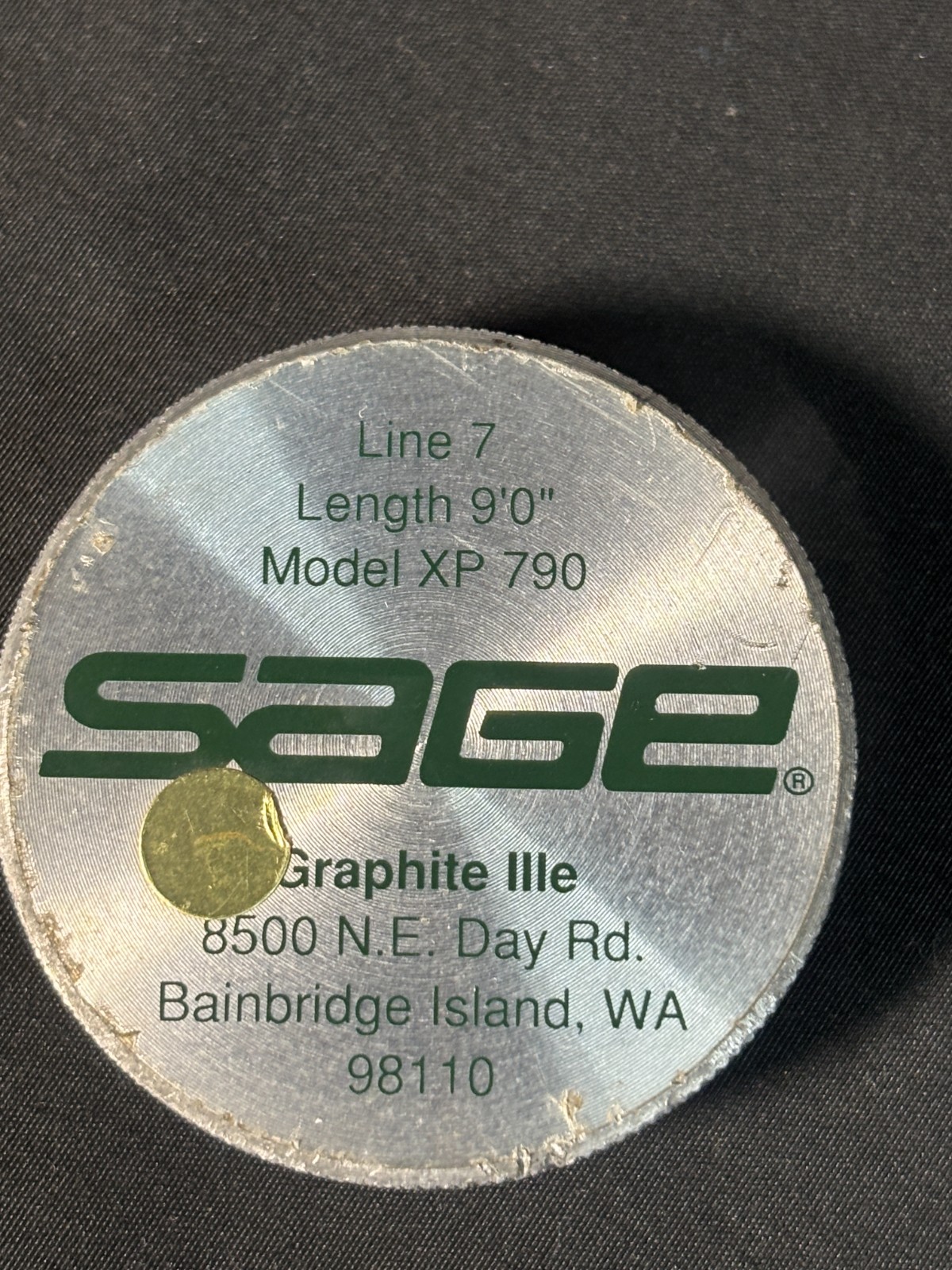 SAGE Model XP 790 GraphiteⅢe 9ft 7wt 2pc Excellent Condition/Serial No.T50342