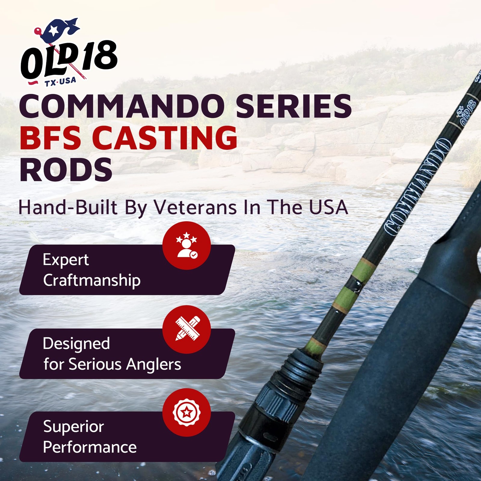 Old18 Old 18 Ultra Light 7 Casting Rod Bfs Performance Rod 40 Ton Graphite