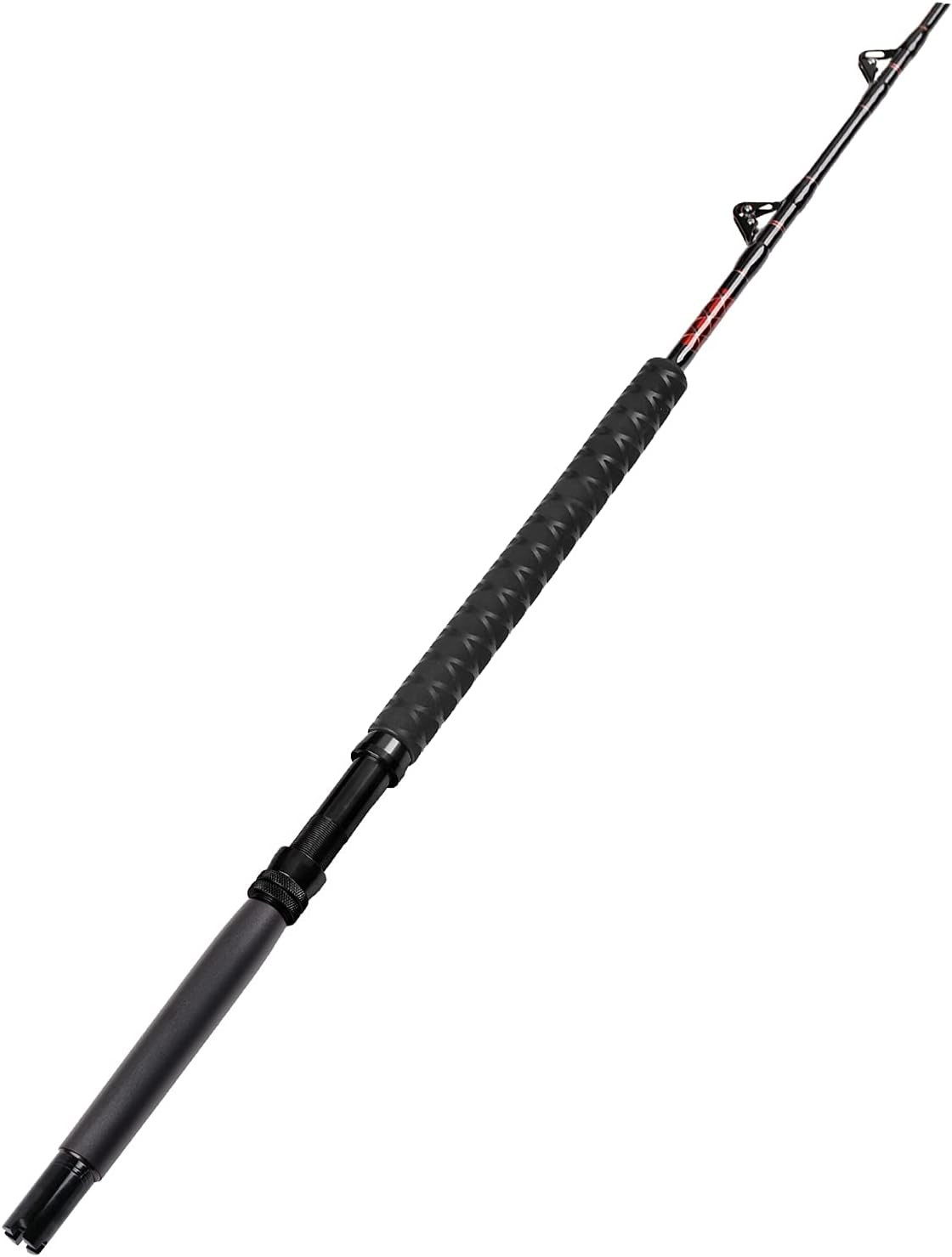 Saltwater Fishing Trolling Rod 1-Piece Heavy Duty Roller Rod Big Game Convention